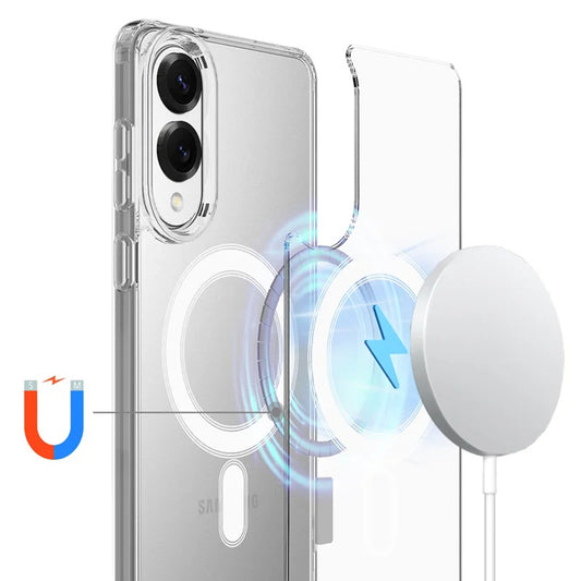 MagSafe-kuori Samsung Galaxy S25 Edge S937:lle, Techsuit, Pro, Läpinäkyvä