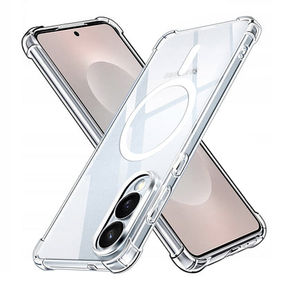 MagSafe-kuori Samsung Galaxy S25 Edge S937:lle, Techsuit, Iskunkestävä, Läpinäkyvä