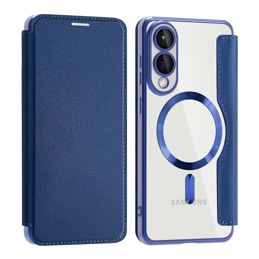 MagSafe-kuori Samsung Galaxy S25 Edge S937:lle, Techsuit, SmartMag Book, Sininen