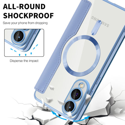 MagSafe-kuori Samsung Galaxy S25 Edge S937:lle, Techsuit, SmartMag Book, Sininen
