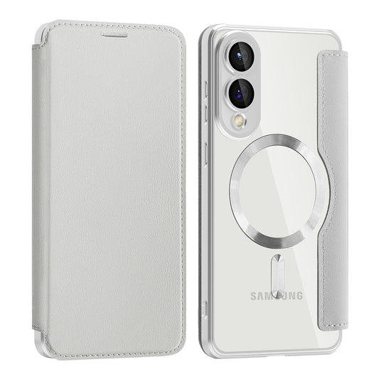 MagSafe-kuori Samsung Galaxy S25 Edge S937:lle, Techsuit, SmartMag Book, Harmaa