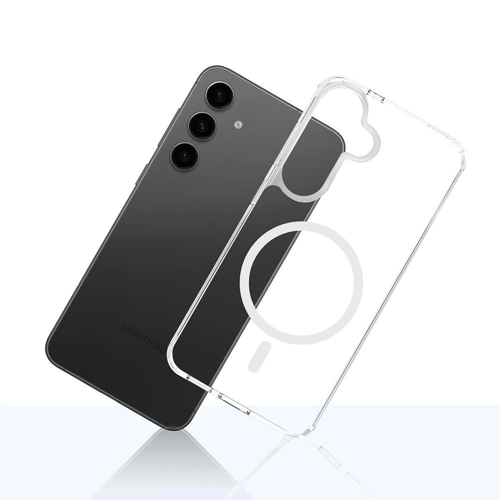 MagSafe Case for Samsung Galaxy S25 FE, 3MK, Armor MagCase, Transparent