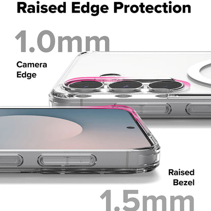 MagSafe Case for Samsung Galaxy S25 FE, Ringke, Fusion, Transparent