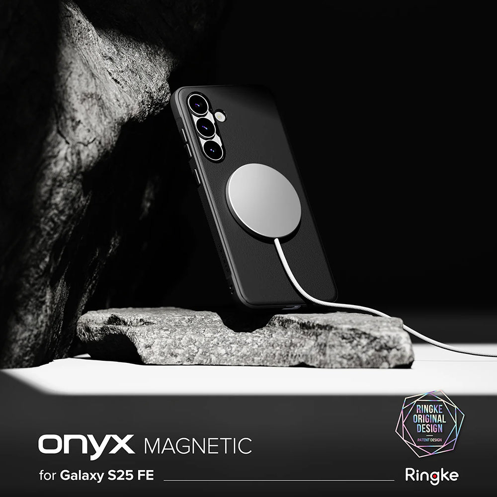 MagSafe-kuori Samsung Galaxy S25 FE:lle, Ringke, Onyx, Musta