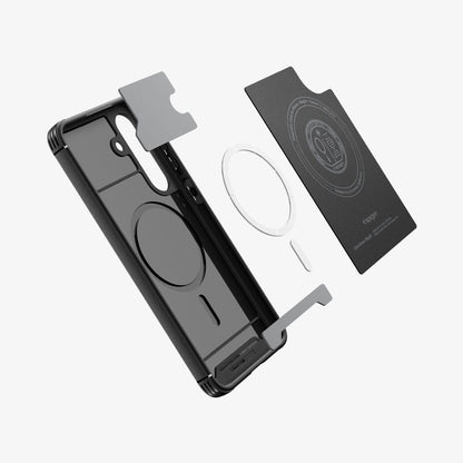 MagSafe Case for Samsung Galaxy S25 FE, Spigen, Core Armor, Matte Black ACS10021