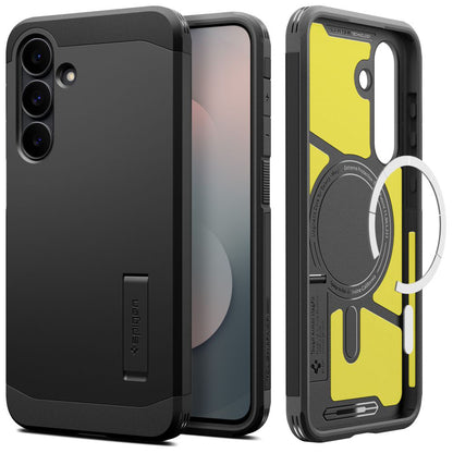 MagSafe-kotelo Samsung Galaxy S25 FE:lle, Spigen, Tough Armor, Musta