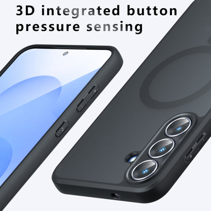 MagSafe-kotelo Samsung Galaxy S25 FE:lle, Techsuit, PureFrost, Satinoitu Musta