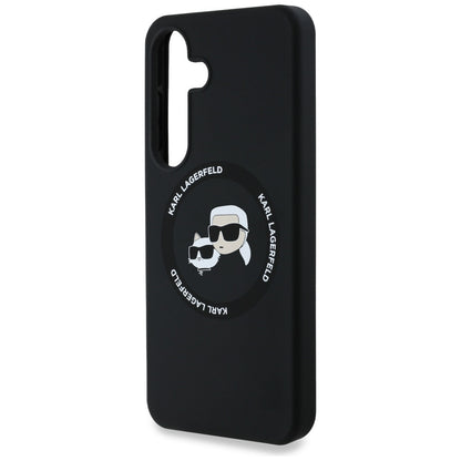 MagSafe Case for Samsung Galaxy S25+ S936, Karl Lagerfeld, Silicone Double Heads, Black