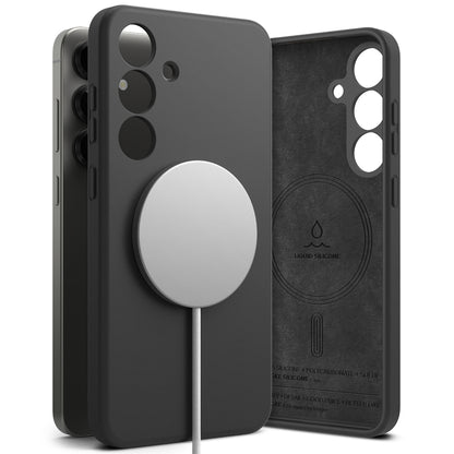 MagSafe-kotelo Samsung Galaxy S25+ S936:lle, Ringke, Silikoni, Musta