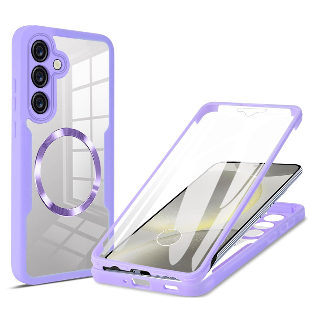 MagSafe-kuori Samsung Galaxy S25+ S936:lle, Techsuit, ColorVerse 360, Violetti