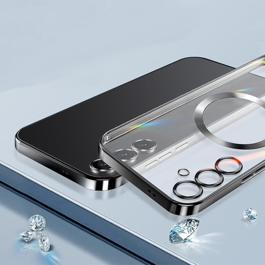 MagSafe-kuori Samsung Galaxy S25+ S936:lle, Techsuit, Luxury Crystal, Tummansininen