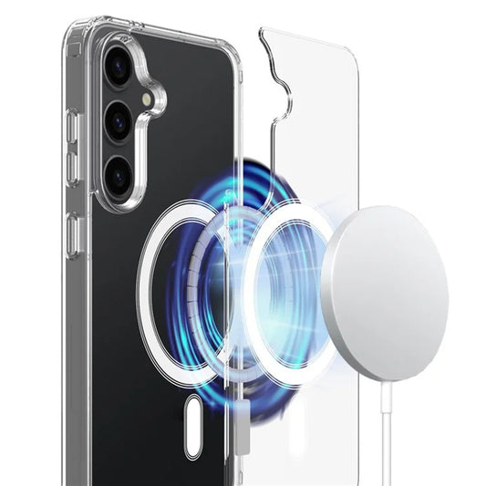 MagSafe-kuori Samsung Galaxy S25+ S936:lle, Techsuit, Pro, Läpinäkyvä