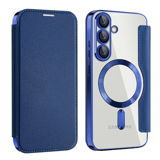 MagSafe-kuori Samsung Galaxy S25+ S936:lle, Techsuit, SmartMag Book, Sininen