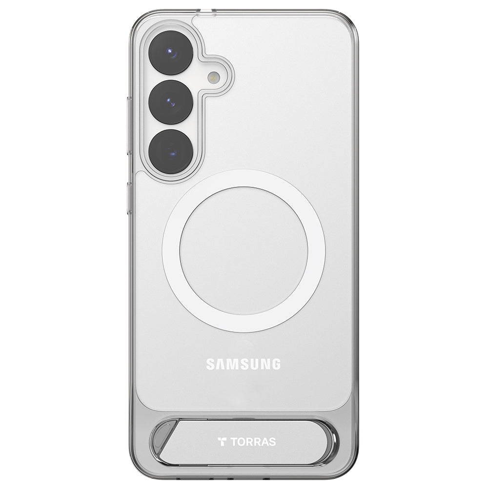 MagSafe-kotelo Samsung Galaxy S25+ S936:lle, Torras, Pstand, Läpinäkyvä