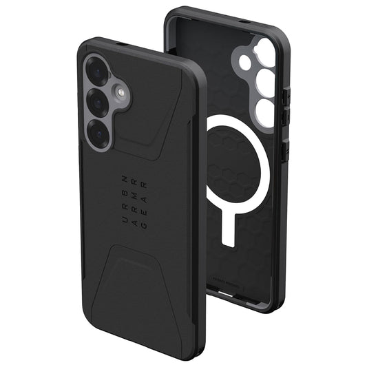 MagSafe-kuori Samsung Galaxy S25+ S936:lle, Urban Armor Gear, Civilian Pro, Musta