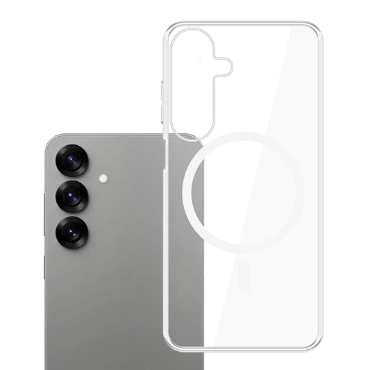 MagSafe Case for Samsung Galaxy S25 S931, 3MK, Clear MagCase, Transparent