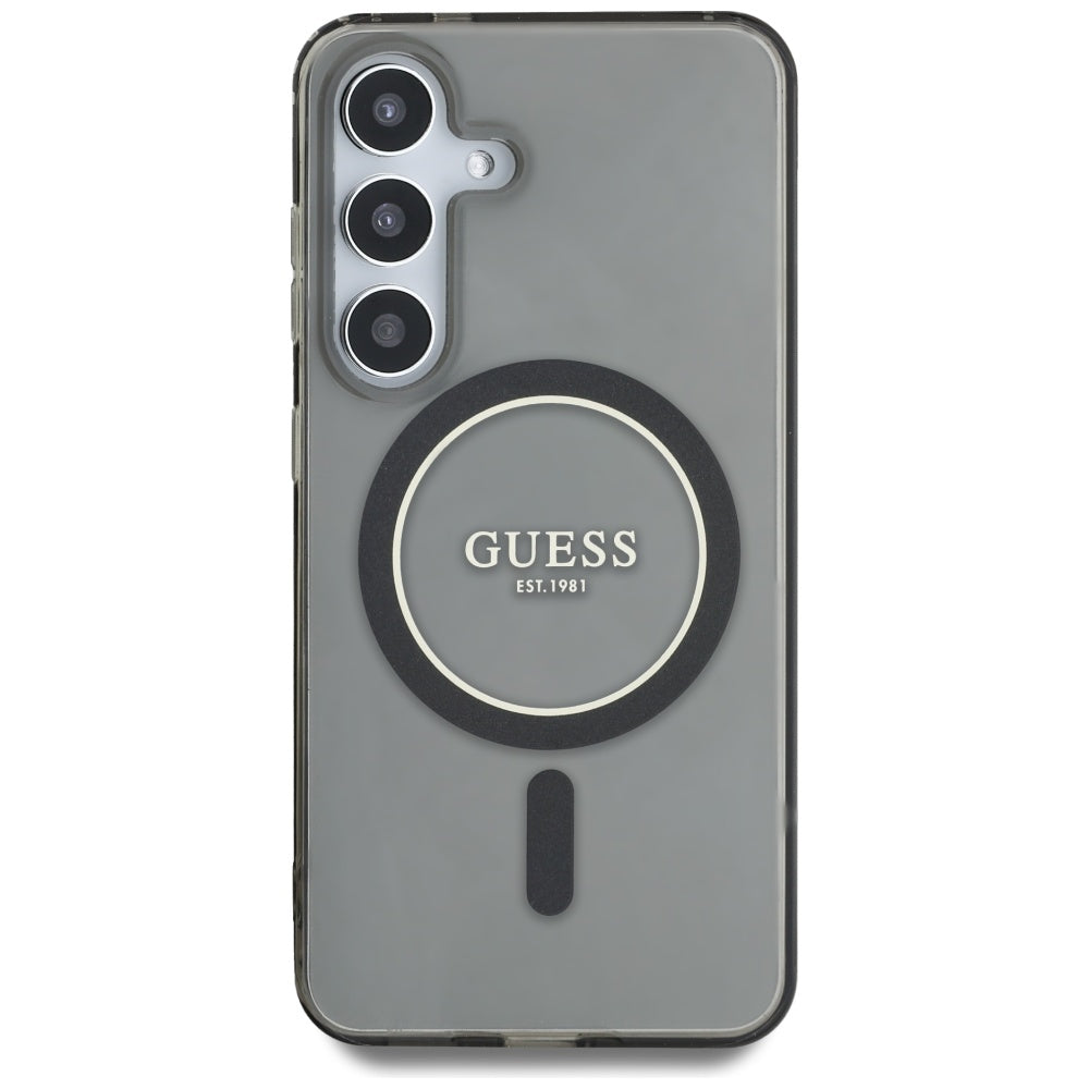 MagSafe-kotelo Samsung Galaxy S25 S931:lle, Guess, IML Glitter Circle, Musta