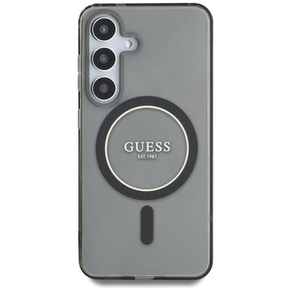 MagSafe-kotelo Samsung Galaxy S25 S931:lle, Guess, IML Glitter Circle, Musta