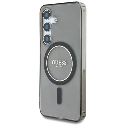 MagSafe-kotelo Samsung Galaxy S25 S931:lle, Guess, IML Glitter Circle, Musta