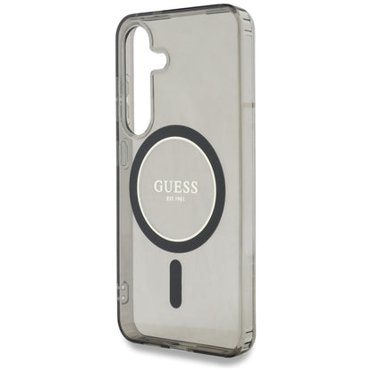 MagSafe-kotelo Samsung Galaxy S25 S931:lle, Guess, IML Glitter Circle, Musta