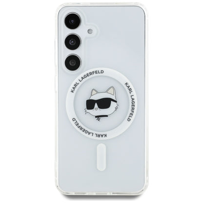 MagSafe-kotelo Samsung Galaxy S25 S931:lle, Karl Lagerfeld, IML Choupette's Head, Valkoinen