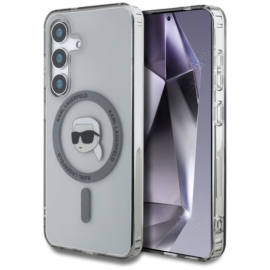 MagSafe-kotelo Samsung Galaxy S25 S931:lle, Karl Lagerfeld, IML Karl's Head, Musta