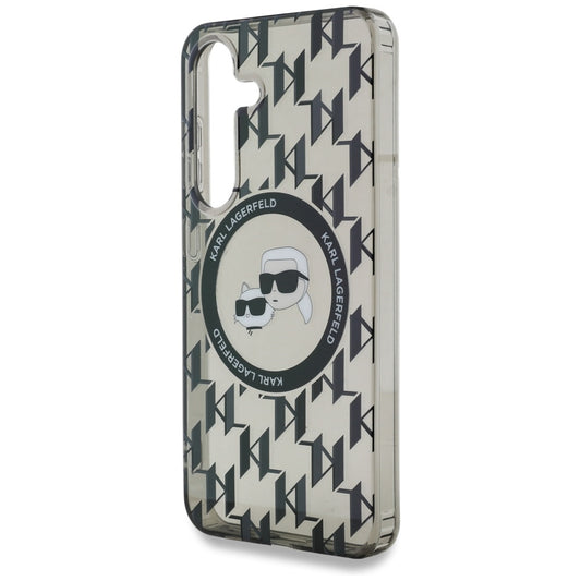 MagSafe-kotelo Samsung Galaxy S25 S931:lle, Karl Lagerfeld, IML Monogram Karl & Choupette's Heads, Musta