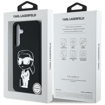 MagSafe-kotelo Samsung Galaxy S25 S931:lle, Karl Lagerfeld, Silicone Graffiti, Musta
