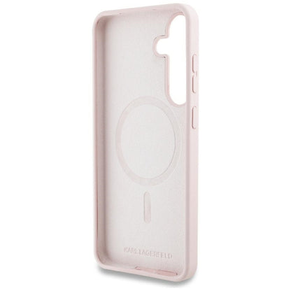 MagSafe Case for Samsung Galaxy S25 S931, Karl Lagerfeld, Silicone Graffiti, Pink