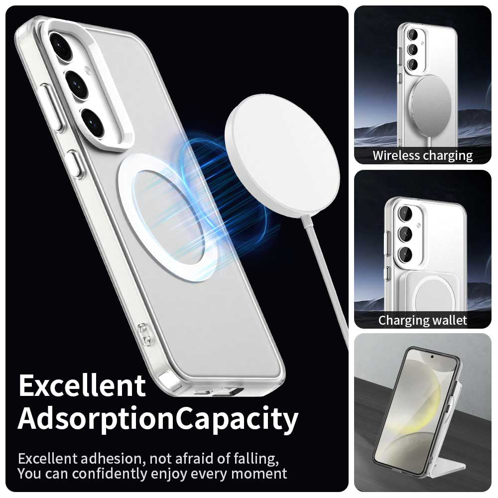 MagSafe Case for Samsung Galaxy S25 S931 / S24 S921, Techsuit, CandyCase, White