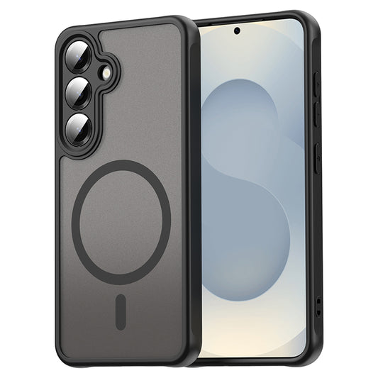 MagSafe-kotelo Samsung Galaxy S25 S931 / S24 S921, Techsuit, HaloFrost II (Big Lens Hole), Musta