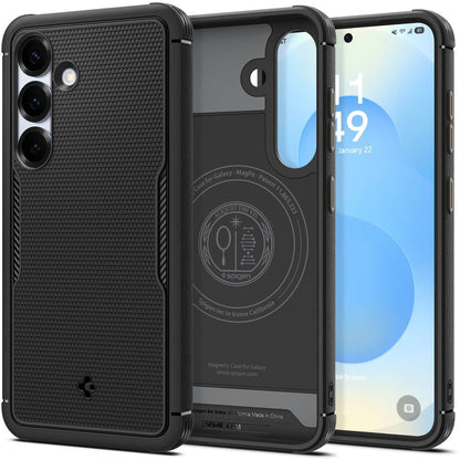 MagSafe Case for Samsung Galaxy S25 S931, Spigen, Core Armor, Matte Black
