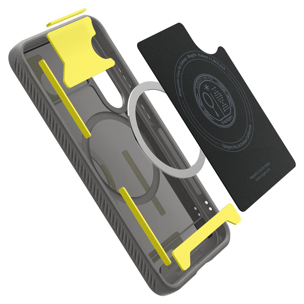 MagSafe-kotelo Samsung Galaxy S25 S931:lle, Spigen, Rugged Armor, Harmaa ACS08999