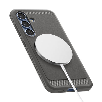 MagSafe-kotelo Samsung Galaxy S25 S931:lle, Spigen, Rugged Armor, Harmaa ACS08999