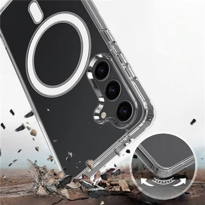MagSafe Case for Samsung Galaxy S25 S931, Techsuit, Pro, Transparent