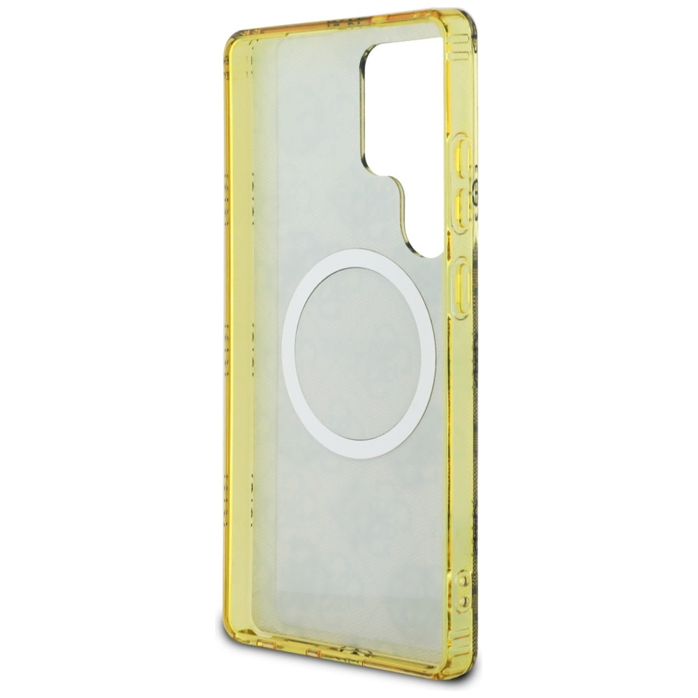 MagSafe-kotelo Samsung Galaxy S25 Ultra S938:lle, Guess, IML Peony On 4G Background, Ruskea