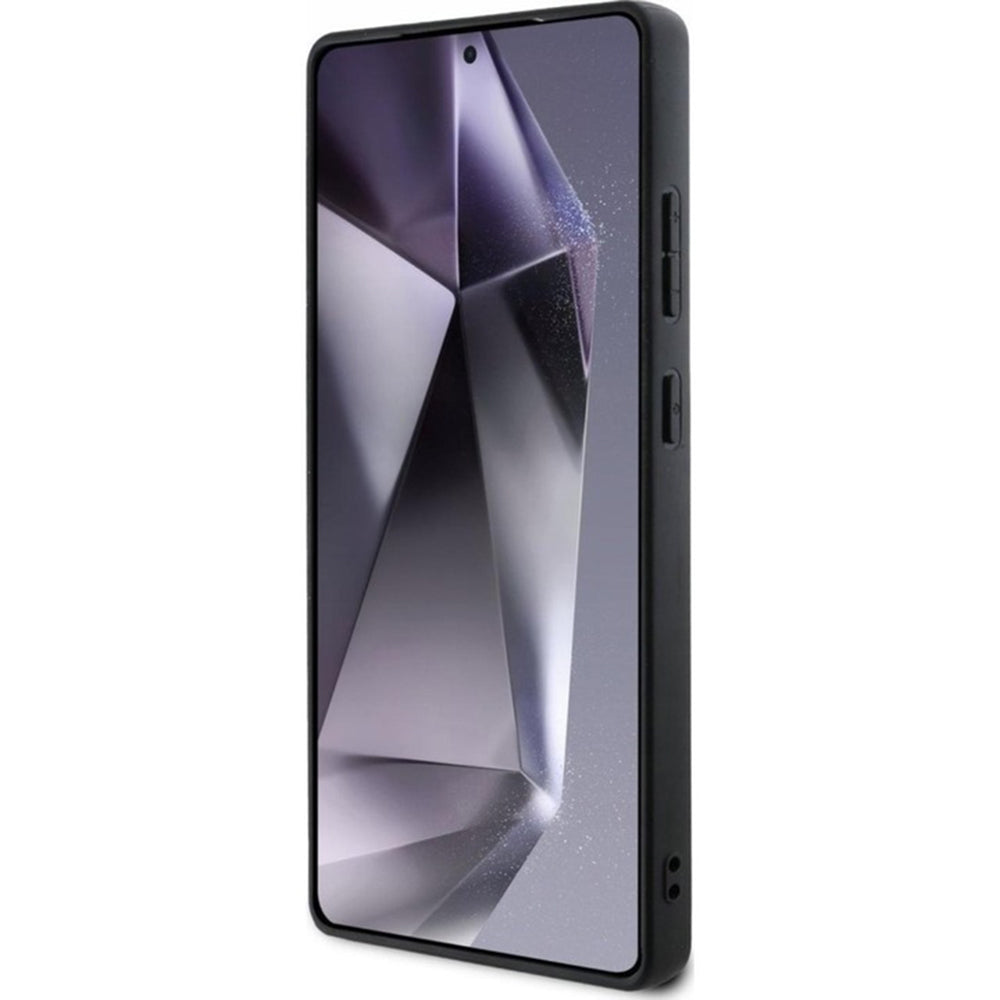 MagSafe-kotelo Samsung Galaxy S25 Ultra S938:lle, Guess, Peony Grained Hot Stamp Triangle, ruskea