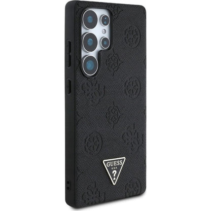 MagSafe-kotelo Samsung Galaxy S25 Ultra S938:lle, Guess, Peony Grained Hot Stamp Triangle, ruskea