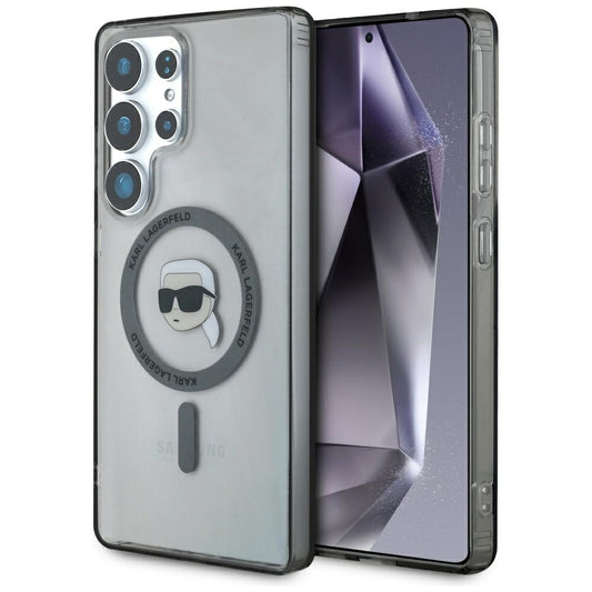 MagSafe-kotelo Samsung Galaxy S25 Ultra S938:lle, Karl Lagerfeld, IML Karl's Head, Musta