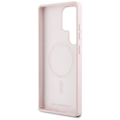 MagSafe-kotelo Samsung Galaxy S25 Ultra S938:lle, Karl Lagerfeld, Graffiti-silikon, Pinkki