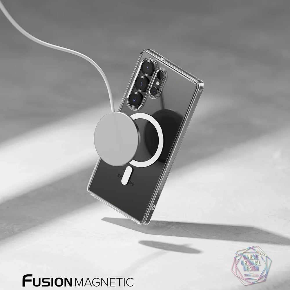 MagSafe-kuori Samsung Galaxy S25 Ultra S938:lle, Ringke, Fusion, läpikuultava mattapinta