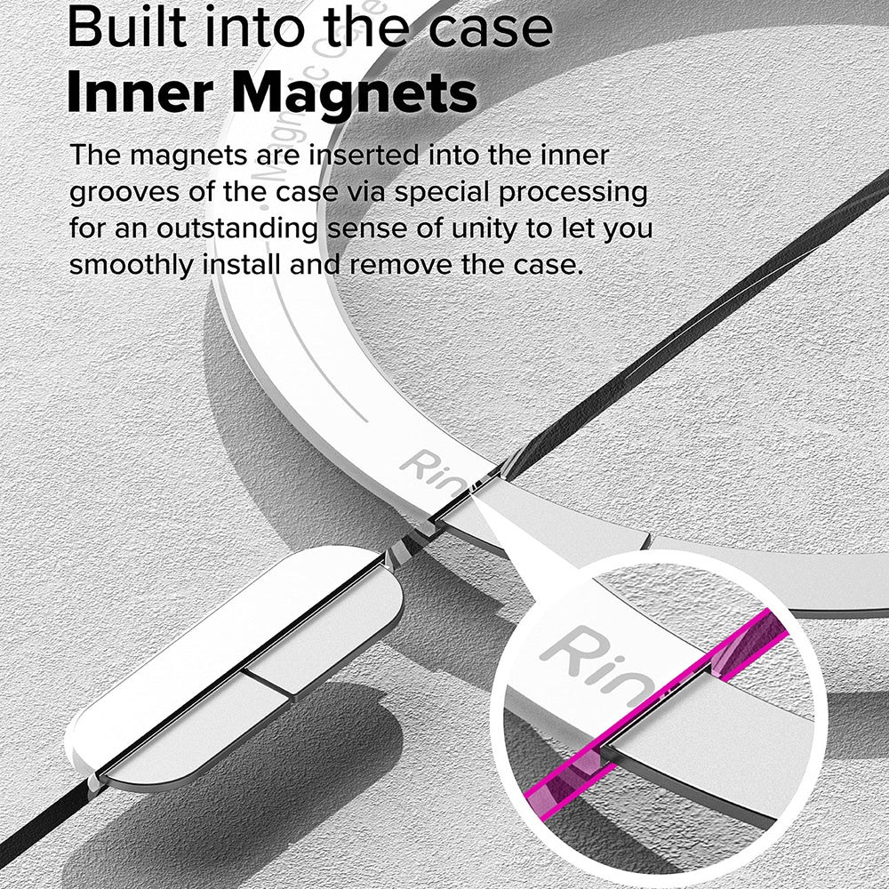 MagSafe-kuori Samsung Galaxy S25 Ultra S938:lle, Ringke, Fusion, läpikuultava mattapinta