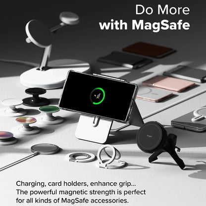 MagSafe-kuori Samsung Galaxy S25 Ultra S938:lle, Ringke, Fusion, läpikuultava mattapinta