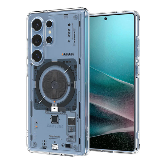 MagSafe-kotelo Samsung Galaxy S25 Ultra S938:lle, Spigen, Ultra Hybrid Neo One, Läpinäkyvä