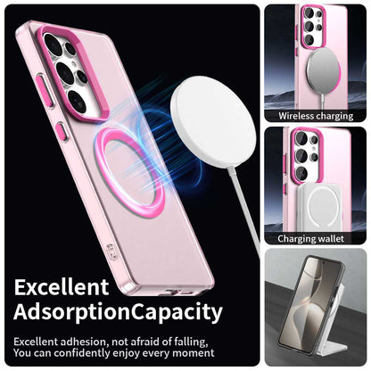 MagSafe-kuori Samsung Galaxy S25 Ultra S938:lle, Techsuit, CandyCase, Vaaleanpunainen
