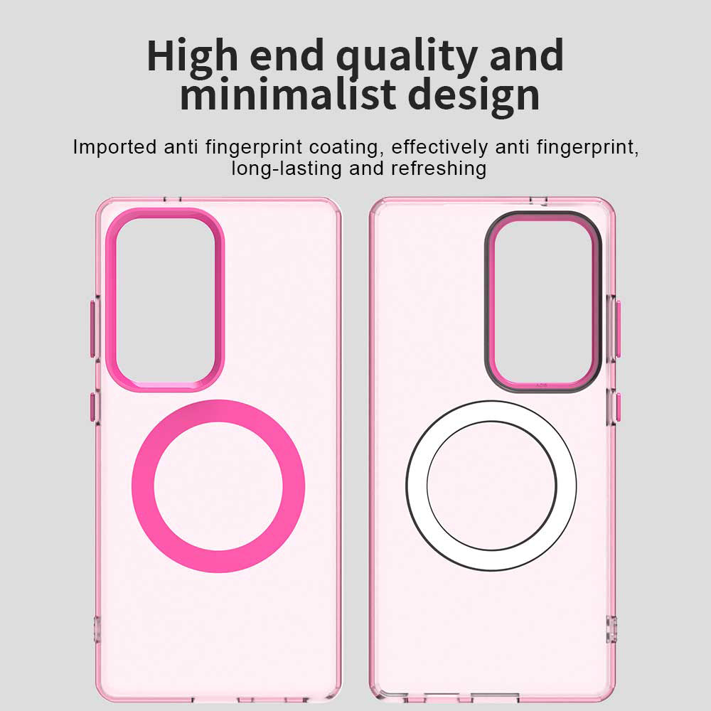 MagSafe-kuori Samsung Galaxy S25 Ultra S938:lle, Techsuit, CandyCase, Vaaleanpunainen