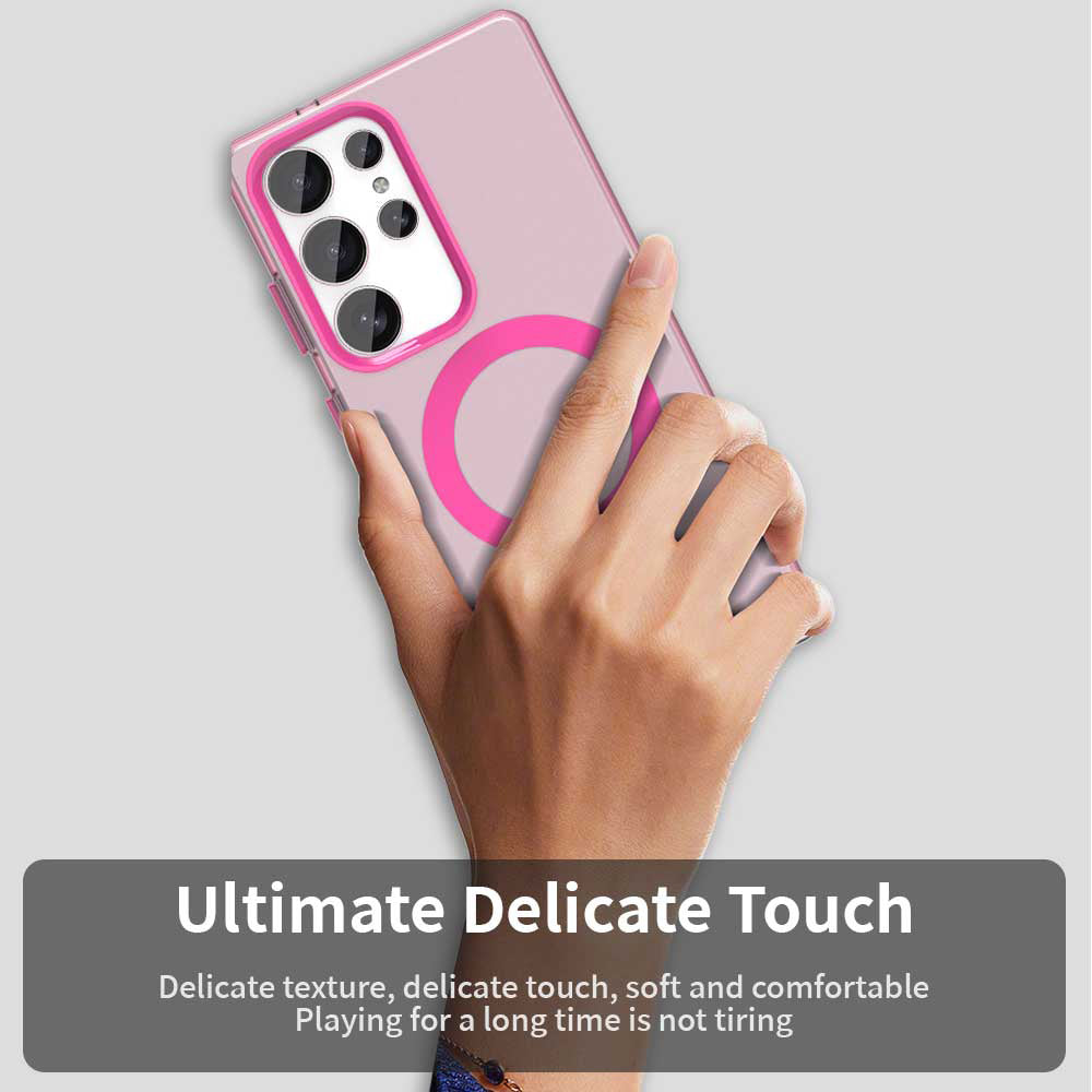 MagSafe-kuori Samsung Galaxy S25 Ultra S938:lle, Techsuit, CandyCase, Vaaleanpunainen