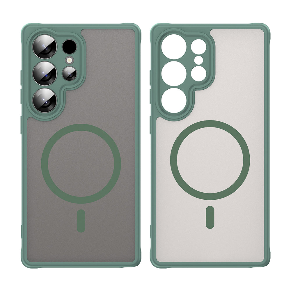 MagSafe Case for Samsung Galaxy S25 Ultra S938, Techsuit, HaloFrost II, Green