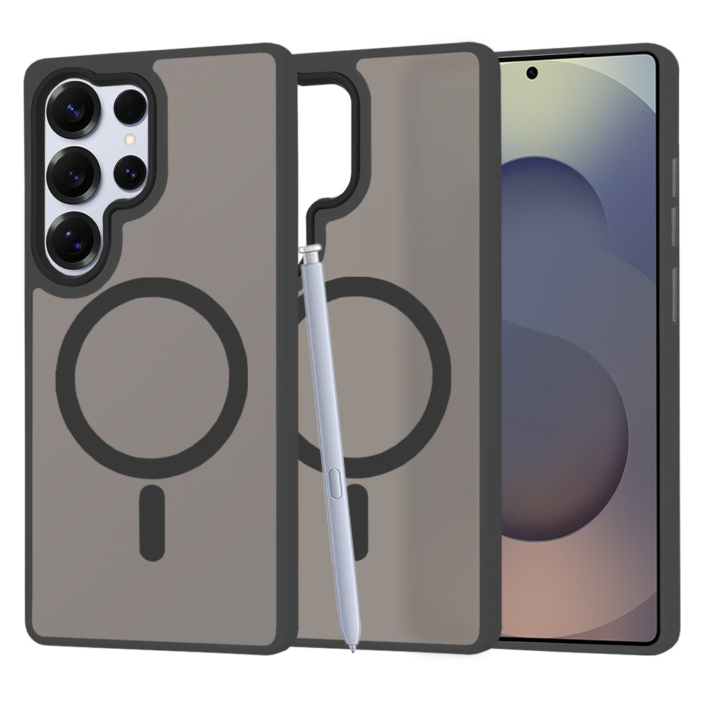 MagSafe-kotelo Samsung Galaxy S25 Ultra S938:lle, Techsuit, HaloFrost, Musta