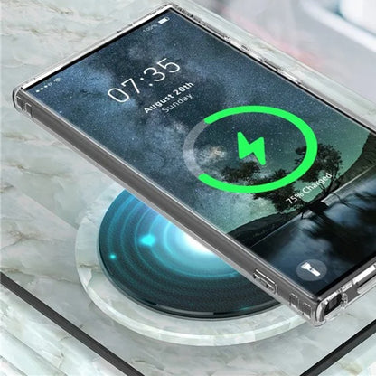 MagSafe-kuori Samsung Galaxy S25 Ultra S938:lle, Techsuit, Pro, Läpinäkyvä